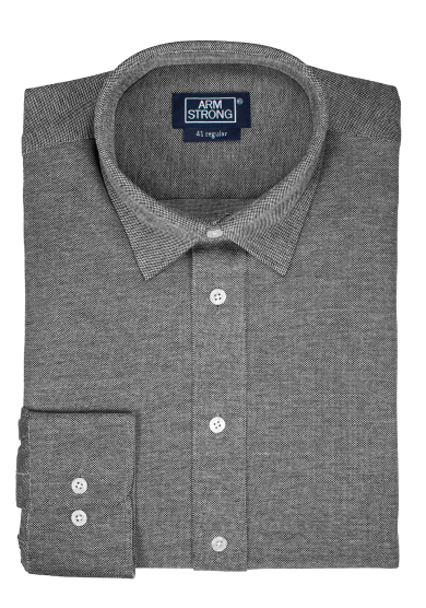 GREY KNIT PIQUÉ