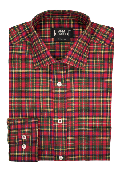 RED MULTI CHECK TWILL