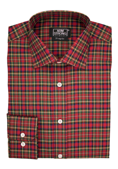 RED MULTI CHECK TWILL