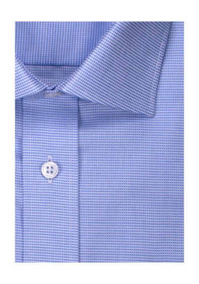 LIGHT BLUE CHECK STRETCH TWILL