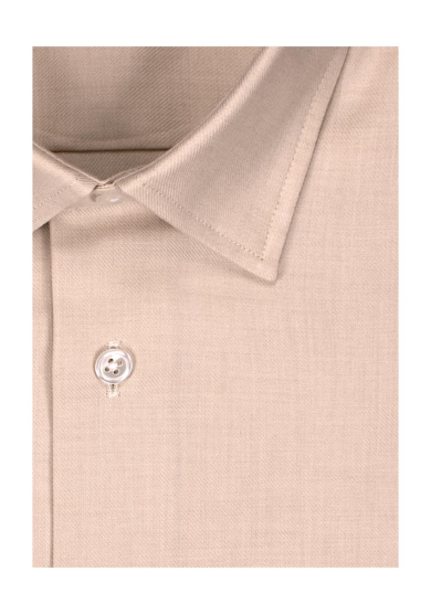 LIGHT BEIGE COTTON CASHMERE TWILL