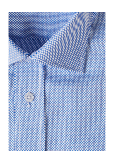 GLAMOROUS LIGHT BLUE CHECK TWILL