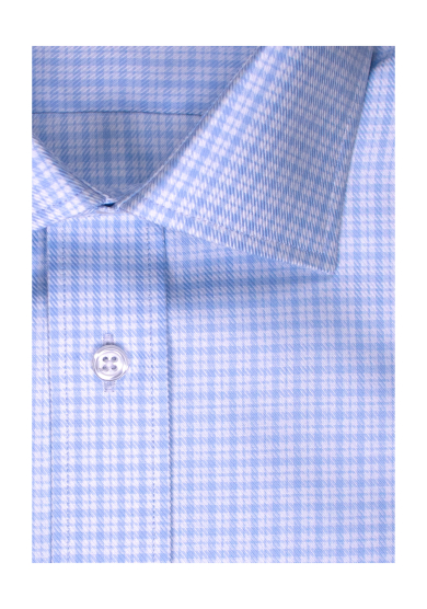 LIGHT BLUE CHECK TWILL