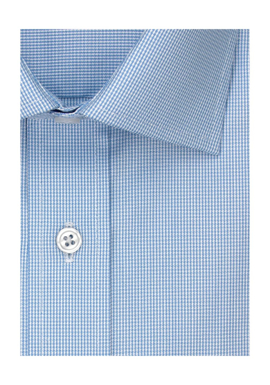 LIGHT BLUE DOGTOOTH PINPOINT OXFORD