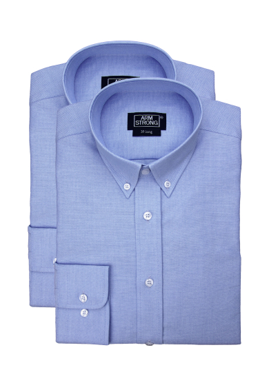 LIGHT BLUE HEAVY OXFORD 2-PACK