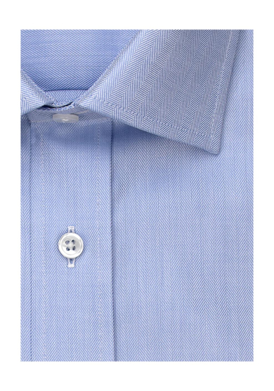 LIGHT BLUE HERRINGBONE TWILL