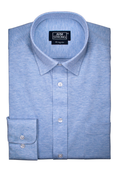 LIGHT BLUE KNIT PIQUÉ