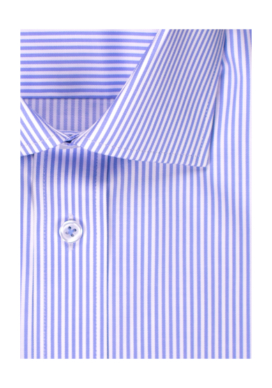LIGHT BLUE STRIPE STRETCH TWILL