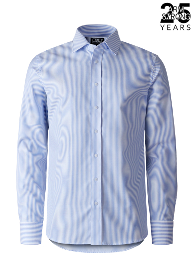 LIGHT BLUE STRIPE TWILL