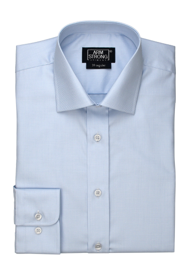 LIGHT BLUE DOGTOOTH TWILL