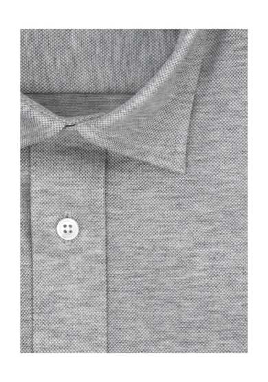 LIGHT GREY KNIT PIQUÉ