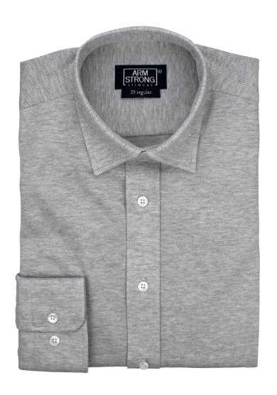 LIGHT GREY KNIT PIQUE