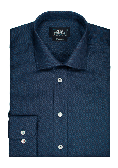 NAVY COTTON CASHMERE TWILL