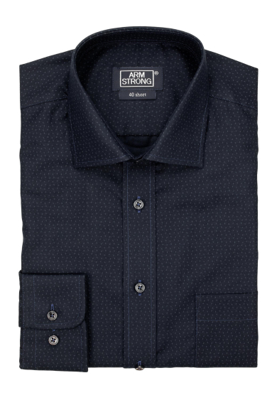 NAVY BLUE DOTS PRINTED TWILL