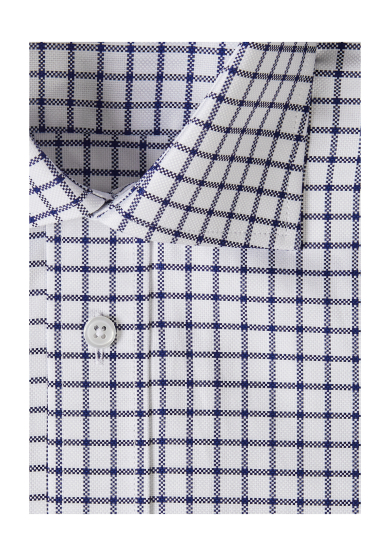 NAVY CHECK OXFORD