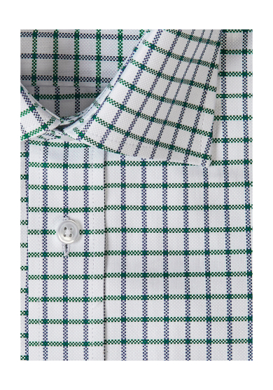 NAVY GREEN CHECK ROYAL OXFORD
