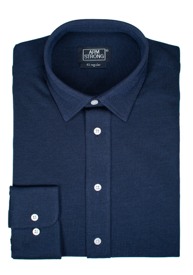 NAVY KNIT PIQUÉ