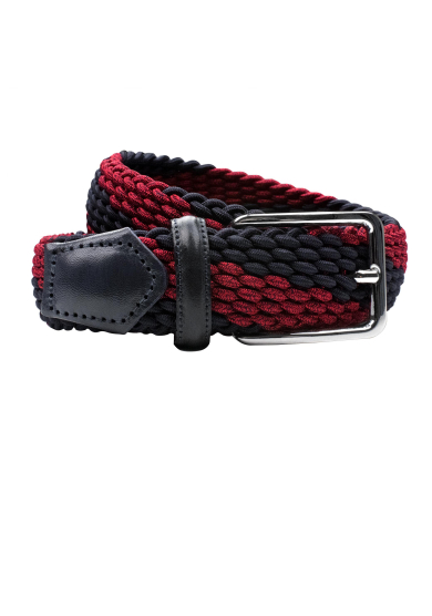 NAVY RED STRETCH BELT