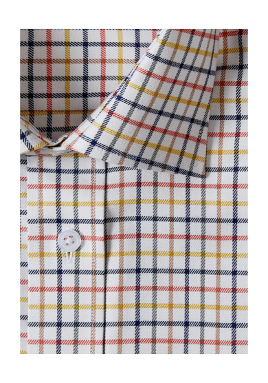 NAVY RED YELLOW MULTI CHECK TWILL