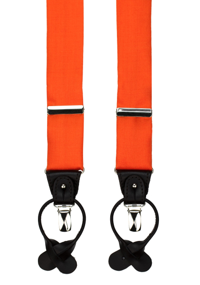 ORANGE SOLID SUSPENDERS