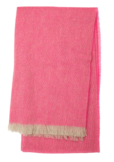 PINK FLUFFY CASHMERE SCARF