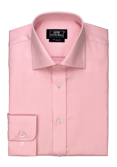 PINK HERRINGBONE TWILL