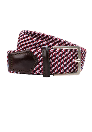 RED BRAIDED STRETCH BELT