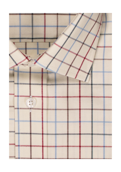 RED GREEN CHECK TWILL