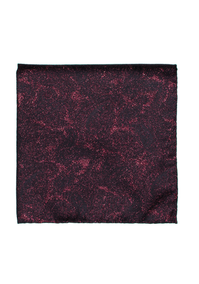 RED PATTERN GLITTER POCKET SQUARE