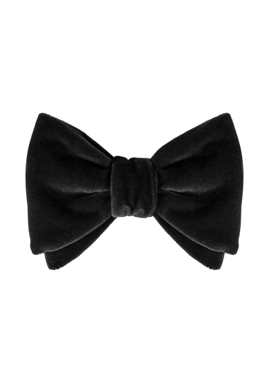 BLACK VELVET BOW TIE