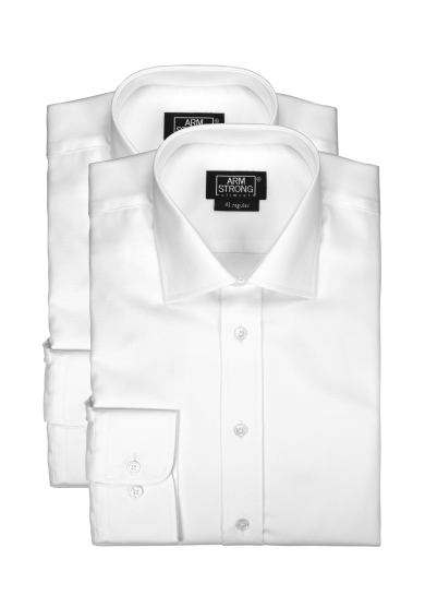 WHITE FINE OXFORD 2-PACK