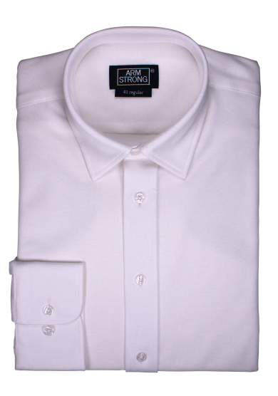 WHITE KNIT PIQUÉ