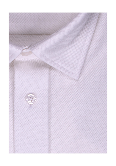 WHITE KNIT PIQUÉ
