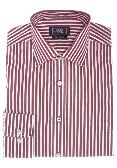 RED STRIPE POPLIN