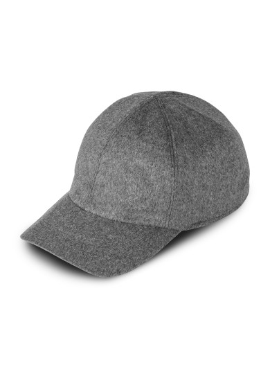 GREY LORO PIANA CASHMERE CAP