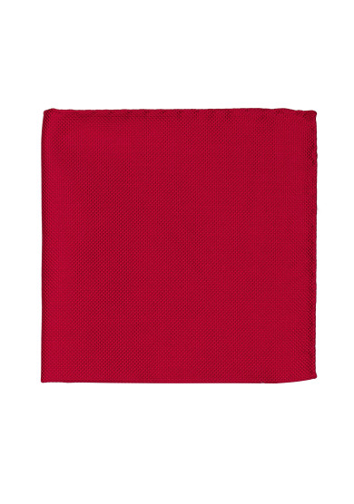 RED TEXTURE POCKET SQUARE