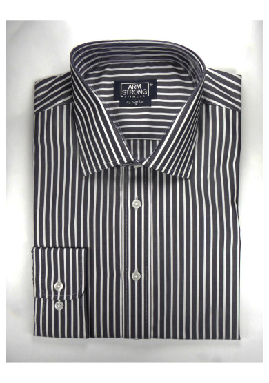 BLACK STRIPE POPLIN