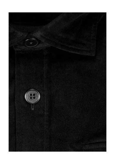 BLACK VELVET OVERSHIRT