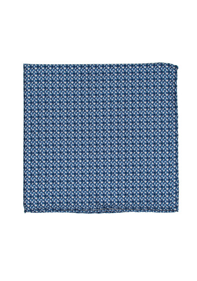 BLUE MINI PAISLEY POCKET SQUARE