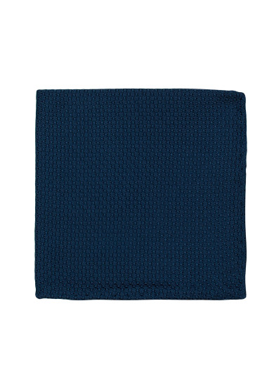 NAVY GRENADINE POCKET SQUARE