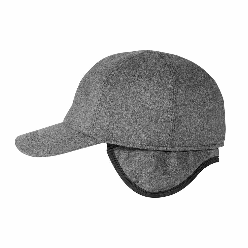 Grey Loro Piana Cashmere Cap Flaps